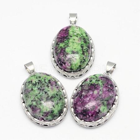 Natural Ruby in Zoisite Pendants G-D851-31-1