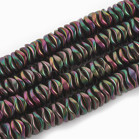 Electroplate Non-magnetic Synthetic Hematite Beads Strands G-N0321-07E-1