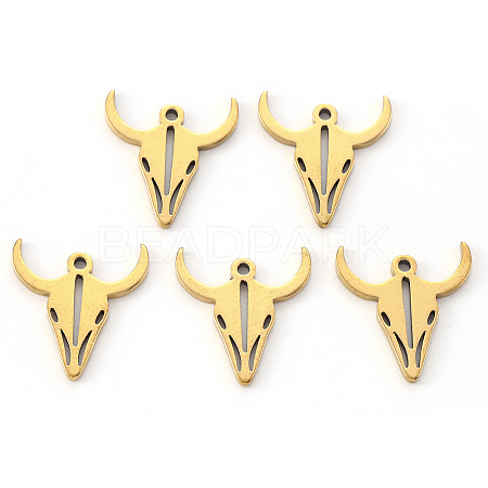 PVD Vacuum Plating 304 Stainless Steel Charms STAS-N092-52G-1