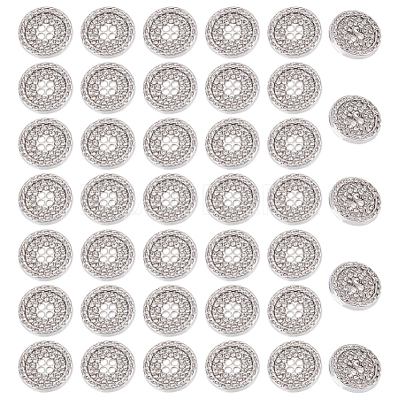 40Pcs 4-Hole Alloy Rhinestone Buttons BUTT-HY0001-24-1