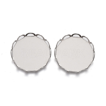 Tarnish Resistant 304 Stainless Steel Cabochon Settings LS-STAS-P249-16E-P-1