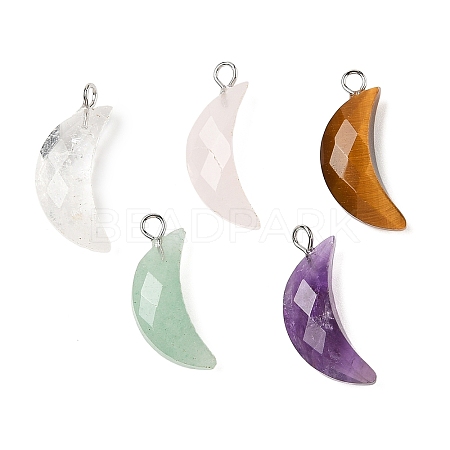 Natural Mixed Gemstone Pendants G-L614-D05-P-1