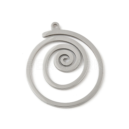 304 Stainless Steel Pendants STAS-G355-08A-P-1