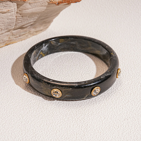 Fashionable Acrylic Rhinestone Bangles for Women FS-WGD146D-04-1