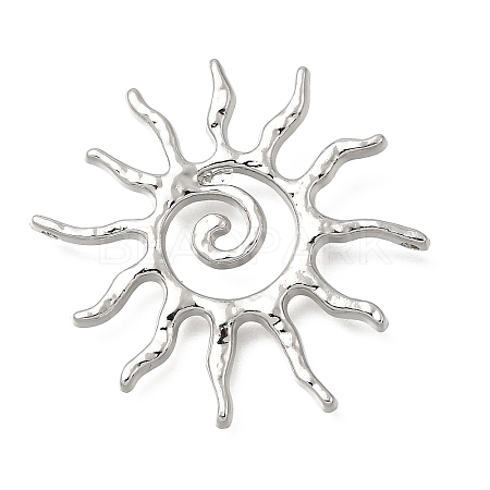 Hammered Alloy Pendants PALLOY-B016-03A-P-1
