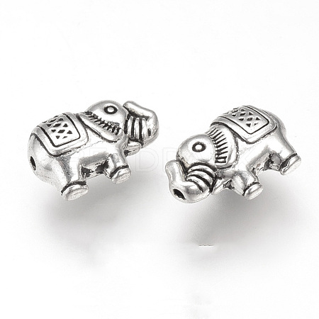 Tibetan Style Alloy Beads X-TIBEB-T002-03AS-RS-1