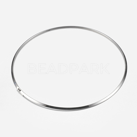 304 Stainless Steel Choker Necklaces NJEW-F204-01P-1