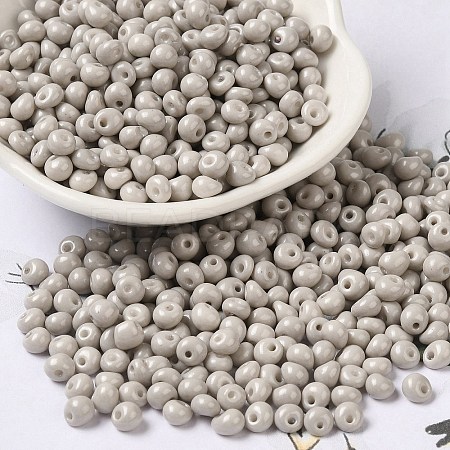 6/0 Opaque Baking Paint Glass Seed Beads X1-SEED-M012-02A-10-1