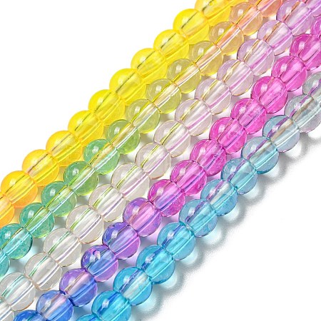 Dyed & Heated Synthetic Quartz Beads Strands G-P502-01A-M-1