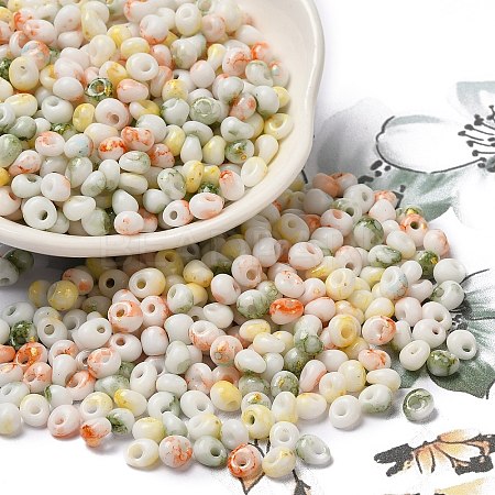 Baking Paint Glass Seed Beads SEED-F006-01A-11-1