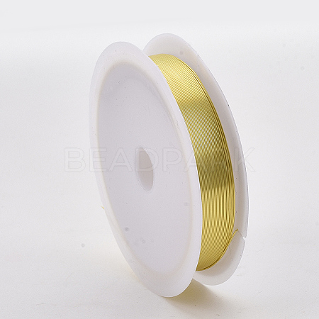 Round Copper Jewelry Wire X-CWIR-Q006-0.5mm-G-1