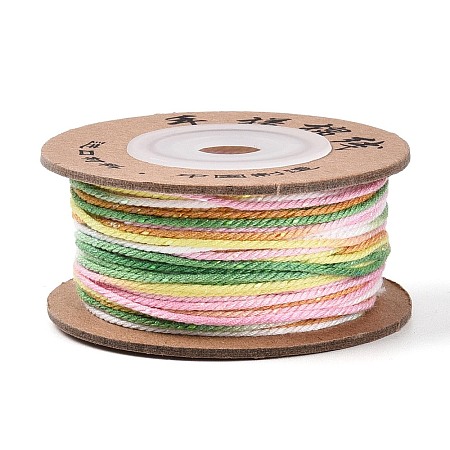 30M Segment Dyed Macrame Cotton Cord OCOR-T018-01U-1