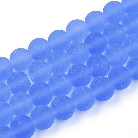 Transparent Glass Beads Strands GLAA-T032-T8mm-MD04-1