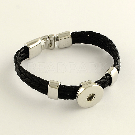 PU Leather Snap Bracelet Making BJEW-R282-03-1