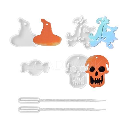 Halloween DIY Pendants Resin Silicone Molds DIY-LS0001-14-1