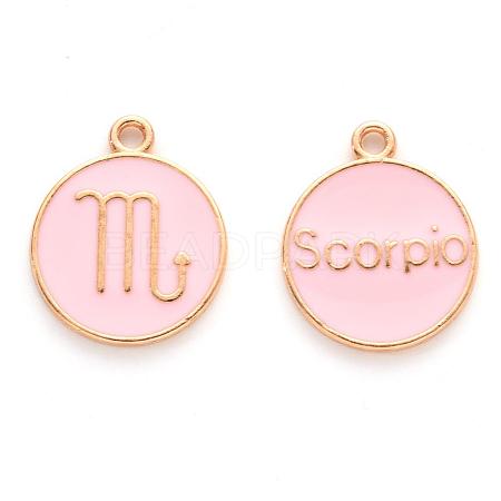 Alloy Enamel Pendants X-ENAM-S124-01A-09L-1