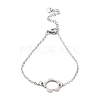 201 Stainless Steel Link Bracelets with Cable Chains BJEW-P297-01P-A-1