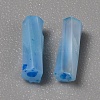 Opaque Colours Glass Twist Bugle Beads GLAA-WH0039-08L-2