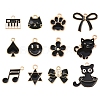 12Pcs 12 Styles Alloy Pendants ENAM-YW0006-93-1