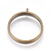 Alloy Open Back Bezel Pendants LS-PALLOY-WH0030-01AB-1