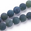 Natural Moss Agate Beads Strands G-F520-58-10mm-1
