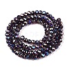 Electroplate Glass Beads Strands EGLA-A044-T3mm-B15-3