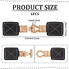 6Pcs PU Leather Toggle Buckle FIND-FG0002-72-2
