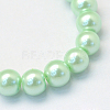 Baking Paint Pearlized Glass Pearl Round Bead Strands X-HY-Q003-6mm-04-2