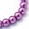 Baking Paint Glass Pearl Bead Strands LS-HY-Q003-3mm-16-2