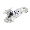 Egyptian Maat The Goddess Alloy Rhinestone Brooches for Backpack Clothes JEWB-P042-03AS-2