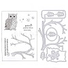 1 Sheet Silicone Clear Stamps DIY-GF0007-03-1