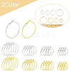 32Pcs 8 Styles Iron Huggie Hoop Earring Findings IFIN-FS0001-49A-5