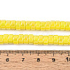 AB Color Plated Opaque Glass Beads Strands GLAA-T026-3x6mm-P12-4
