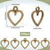 100Pcs Tibetan Style Alloy Charms FIND-SC0012-39AB-2