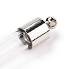 Transparent Glass Bottle Pendant GGLA-B001-04P-3
