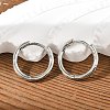 Brass Huggie Hoop Earrings EJEW-K083-29P-1