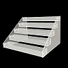 Transparent Acrylic 5 Layers Nail Polish Display Rack ODIS-WH0038-215B-1