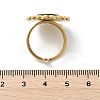 Flat Round 304 Stainless Steel Paua Shell Finger Rings for Women RJEW-G346-08G-01-5