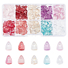 200Pcs 10 Colors Transparent Spray Painted Glass Charms GLAA-PH0001-25-1