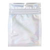 Rectangle Zip Lock Plastic Glitter Holographic Bags OPP-YWC0001-7X10-1