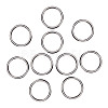16Pcs 304 Stainless Steel Linking Rings STAS-AR0002-65A-P-1