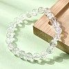 Natural Quartz Crystal Round Beads Stretch Bracelets for Women BJEW-L712-B03-8mm-3
