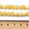 Natural Yellow Jade Beadd Strands X-G-A274-A01-6mm-5