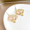 Alloy Enamel Dangle Earrings FS-WG5BF49-01-1