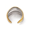 304 Stainless Steel Open Cuff Rings RJEW-K258-08GP-01-4