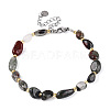 Natural Bloodstone Beaded Bracelets for Women G-P563-07P-16-1