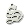 Non-Tarnish 201 Stainless Steel Pendants STAS-B055-01P-S-1