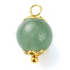 Natural Lapis Lazuli & Red Agate & Green Aventurine & Rose Quartz & Tiger Eye Pendants X-PALLOY-JF00580-2