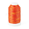1 Roll Gradient Color Segment Dyed Round Waxed Polyester Cord YC-TADJ0001-03B-1