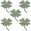 5Pcs Computerized Embroidery Cloth Iron On/Sew on Patches CLOV-LP0001-01-1